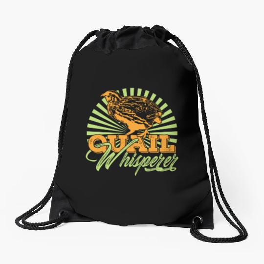 Quail Whisperer Farmer Farming Gift Drawstring Bags