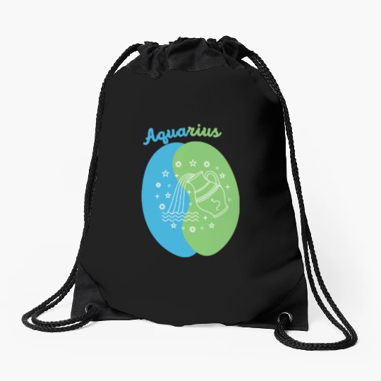 Aquarius: Embrace Your Unique Vision with Minimali Drawstring Bags