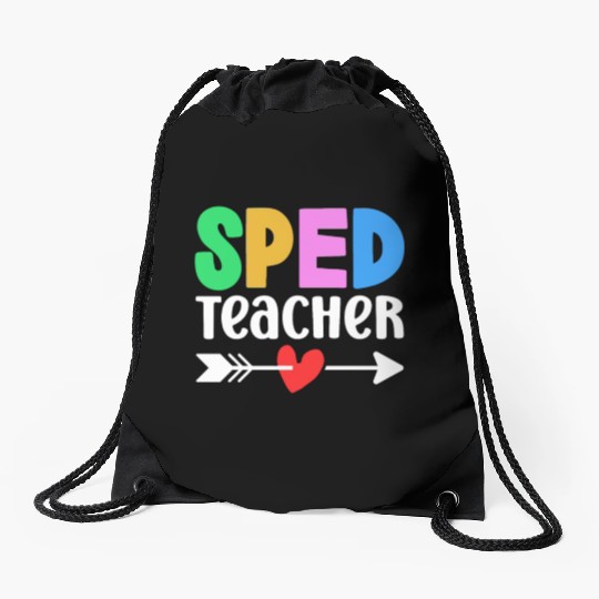 Sped Teacher Special Education Cute Awareness Drawstring Bags