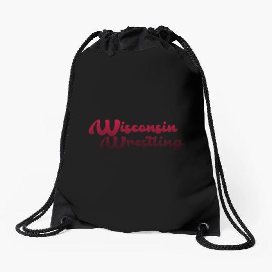 Wisconsin Wrestling Drawstring Bags
