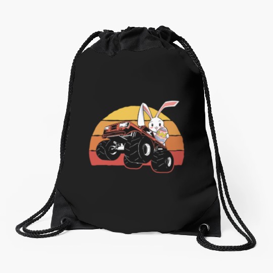 aster Rabbit Offroad Vehicles Truck Retro Drawstring Bags