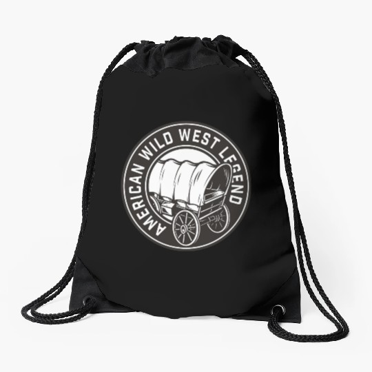 AMERICAN WILD WEST LEGEND Drawstring Bags