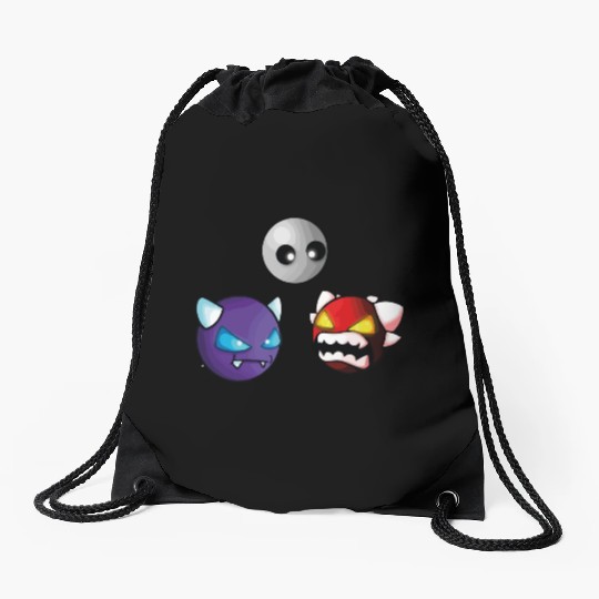 geometry dash insane game Drawstring Bags