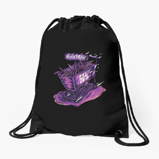 Trolley Black Friday Drawstring Bags