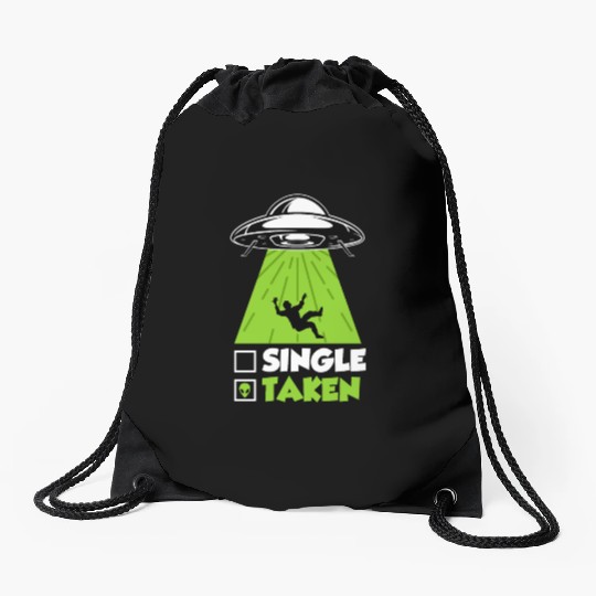 Ufo Single Men Fantasy Taken by Aliens Men Drawstring Bags