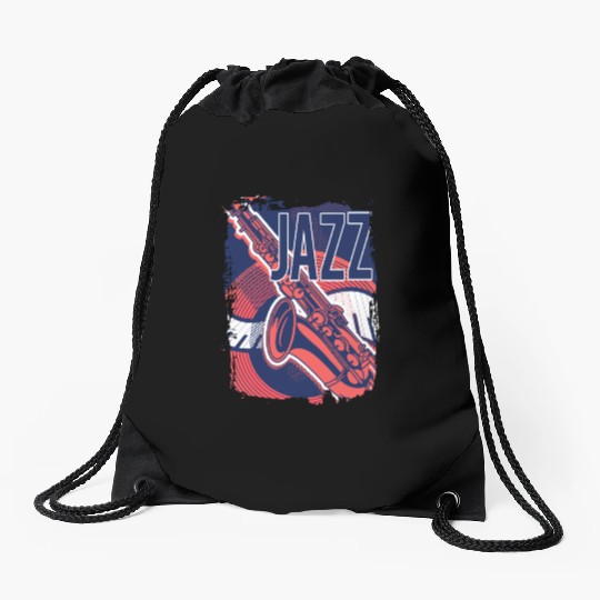 Jazz music improvisation festival Drawstring Bags