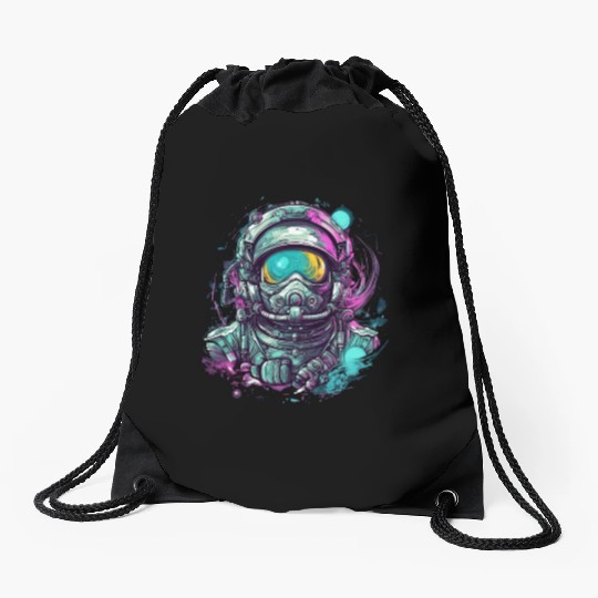 Astro Selfie Drawstring Bags