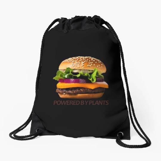 Powered by plants Drawstring Bags