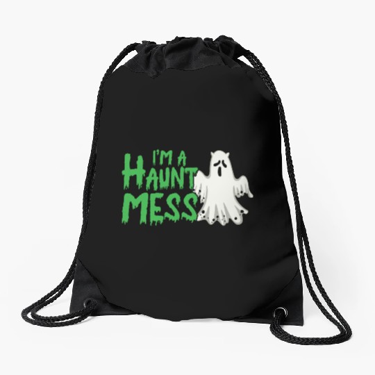 Halloween Paranormal Ghost Hunters Horror Fans Drawstring Bags
