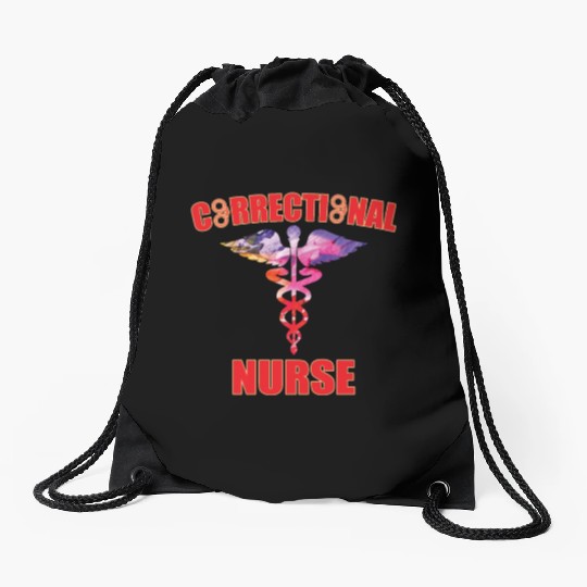 Great Correctional Nurse Design Prison Nurse Drawstring Bags