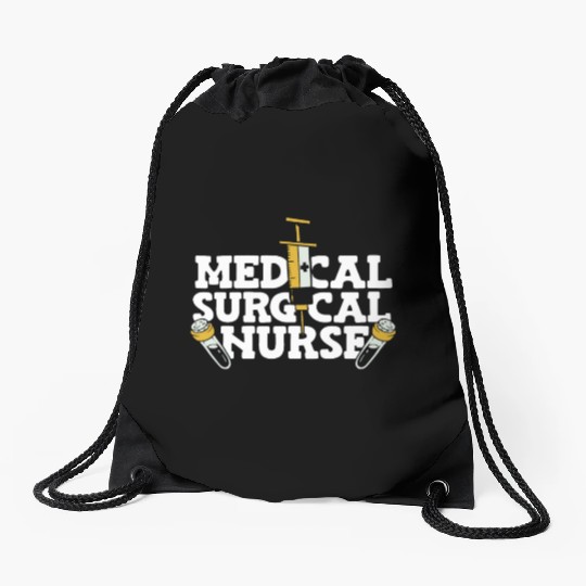 Medical Surgical Nurse Syringe National Nurses Day Drawstring Bags