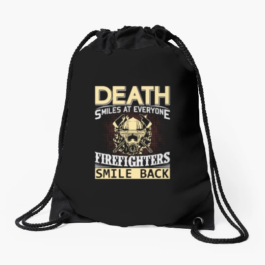 Firefighters Smile Back at Death Drawstring Bags