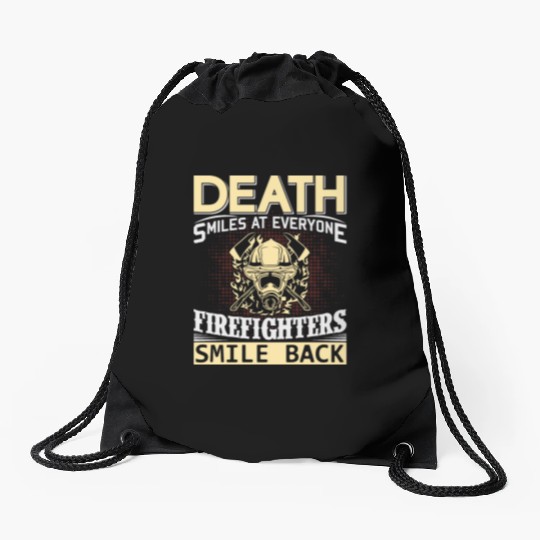 Firefighters Smile Back at Death Drawstring Bags