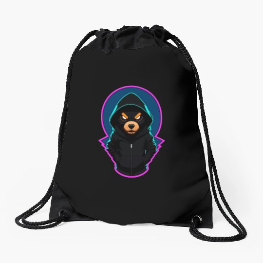 Evil Teddy Bear With Drawstring Bags
