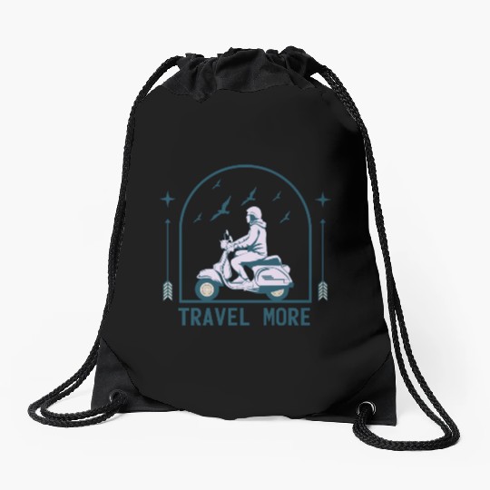 Travel More Vacation Explore Wanderlust Holidays 3 Drawstring Bags