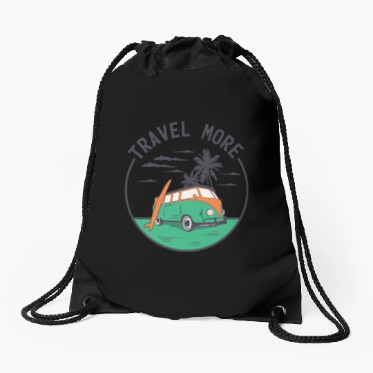 Travel More Vacation Explore Wanderlust Holidays 4 Drawstring Bags