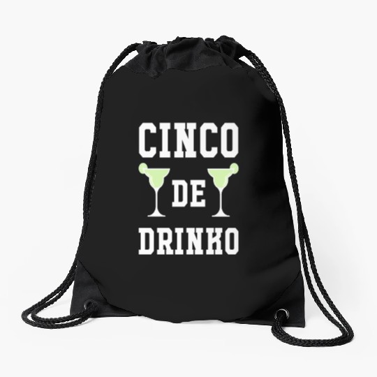Cinco De Drinko Lime Cinco De Mayo May Fifth Drawstring Bags