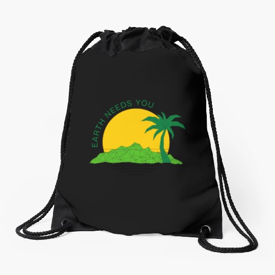 World Environment Day Drawstring Bags