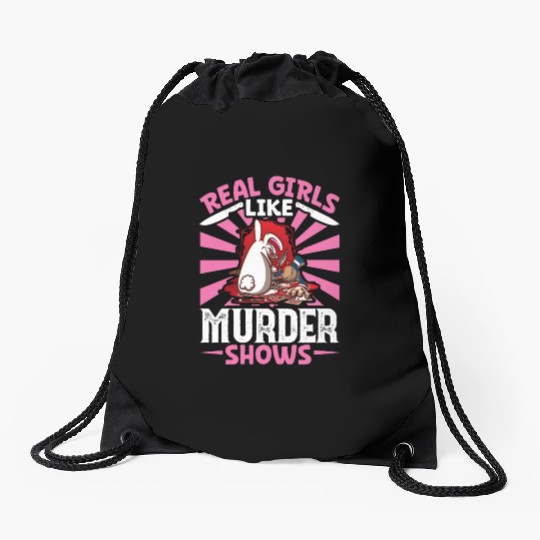 True Crime Murder Spy Crime Interest Gift Idea Drawstring Bags