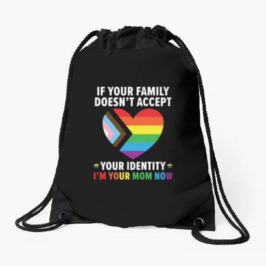 Gay Rights Rainbow Pride LGBTQ Gay Pride Parade Drawstring Bags