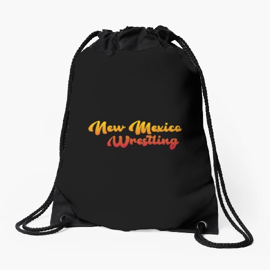 New Mexico Wrestling Drawstring Bags