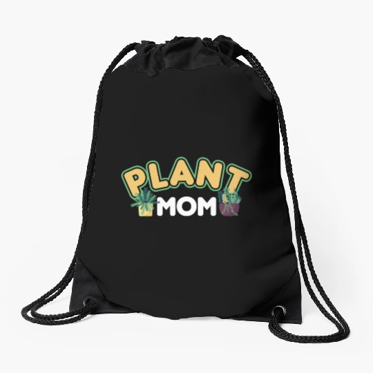 Plant Mom Plant Whisperer Plants Cactus Lover Drawstring Bags