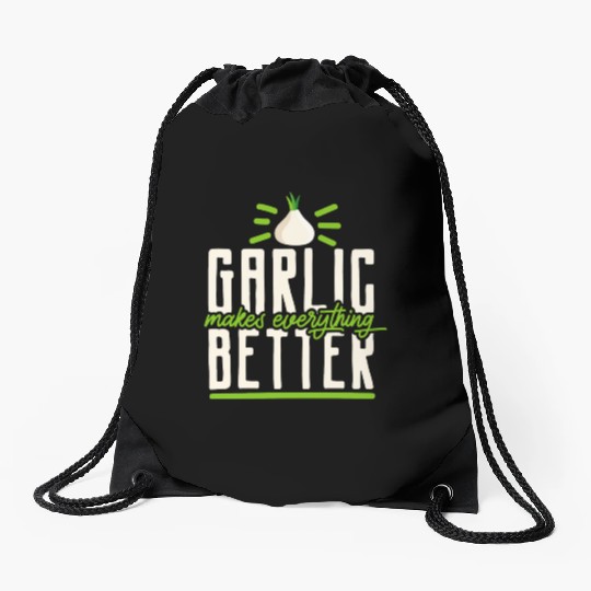 Garlic Garlic Cloves Garlic Lover Cooking Drawstring Bags