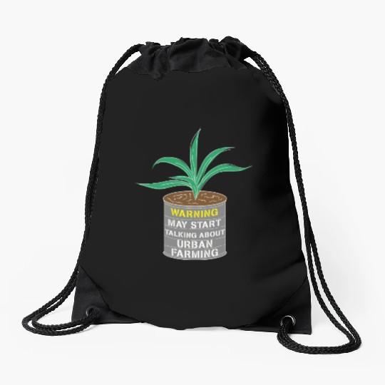 Urban Farming Funny Farmer Drawstring Bags