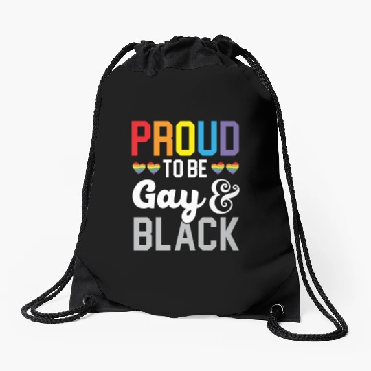 Gay Rights Rainbow Pride Month LGBTQ Gay Pride Drawstring Bags