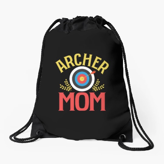 Archer Mom Archery Target Bow & Arrows Drawstring Bags