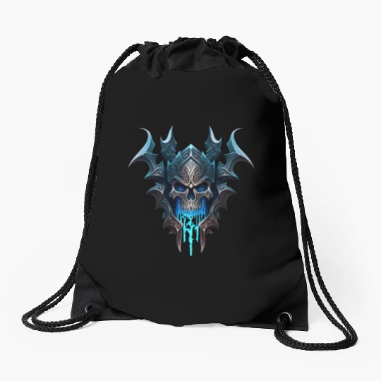 Death and Metal Drawstring Bags