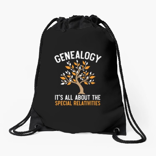 Genealogy It's All About The Special Relativities Drawstring Bags