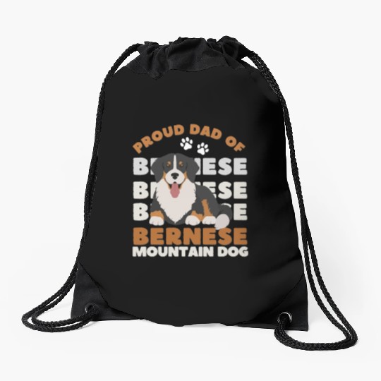 Bernese Mountain Dog. Best mom of Bernese Mountain Drawstring Bags