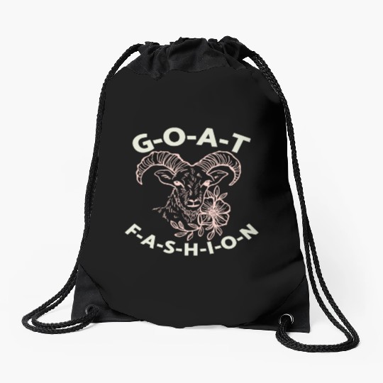 Goat Fashion Drawstring Bags
