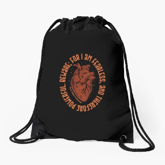 Mary Shelley Fearless Drawstring Bags