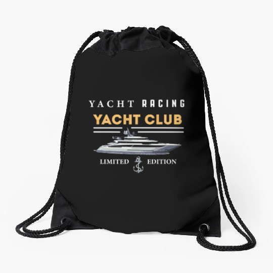 Yacht Racing Yacht Club Drawstring Bags