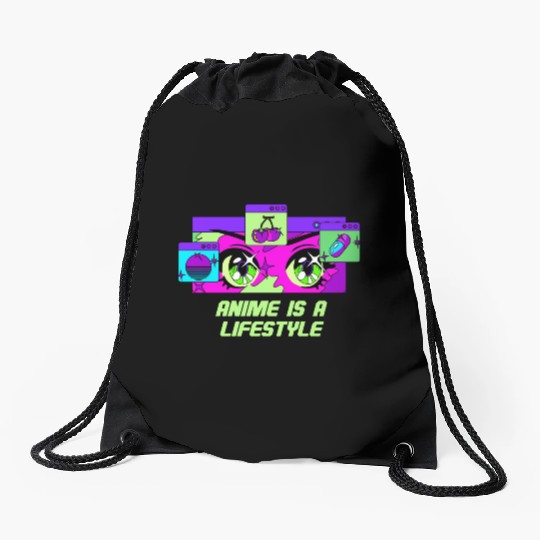 Anime Is a Lifestyle Japanese Kawaii Japan Cute An Drawstring Bags