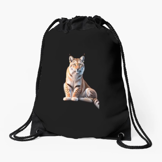 Majestic Cheetah Portrait Design Drawstring Bags