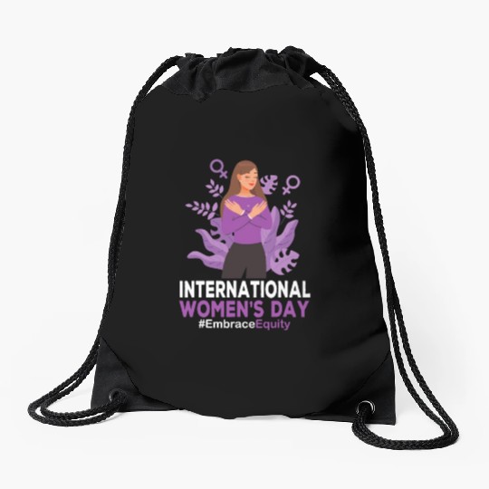 International Women's Day 2023 8 March IWD Embrace Drawstring Bags