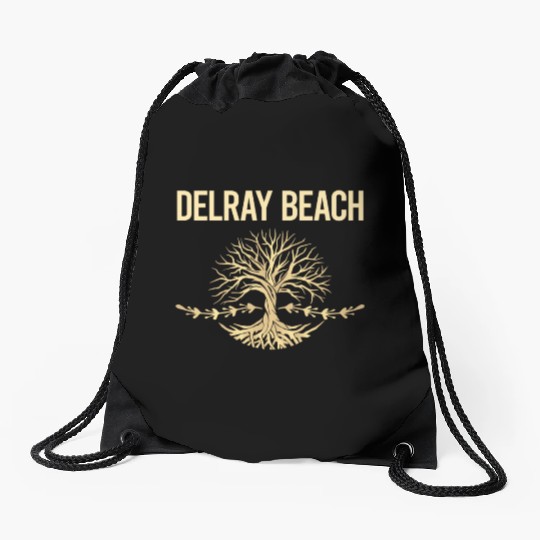 Nature Tree Of Life Delray Beach girl Drawstring Bags