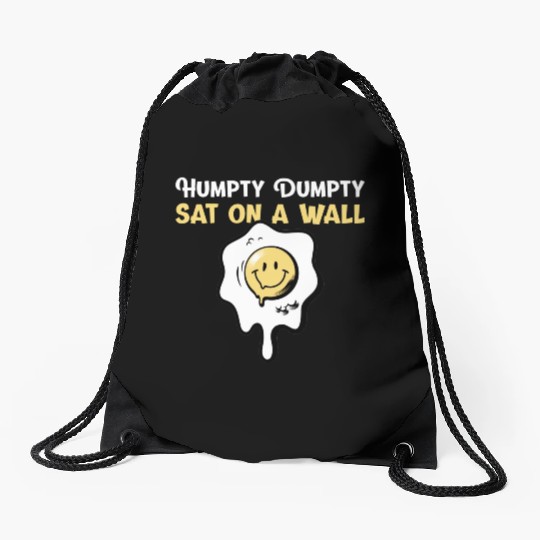 Humpty Dumpty Nursery Rhymes For Funny People Drawstring Bags