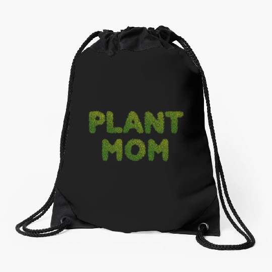 Plant Mom Drawstring Bags