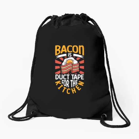 Bacon Lover Funny Bacon Famous Food Keto Diet Drawstring Bags