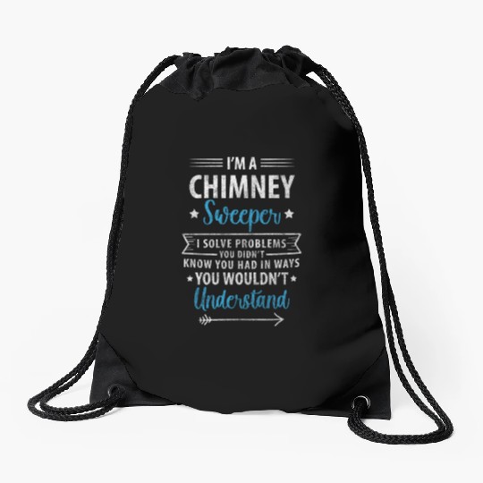 Chimney Sweep House Fireplace Sweep Drawstring Bags