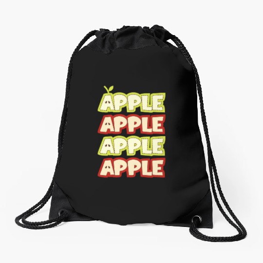 Apple Repeat Apple Picking Farmer Drawstring Bags