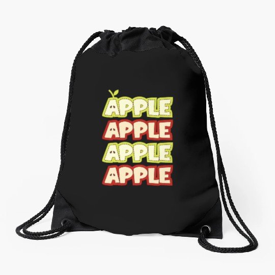 Apple Repeat Apple Picking Farmer Drawstring Bags