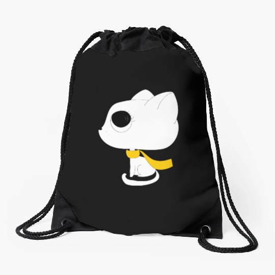 black white kittens 02 Drawstring Bags