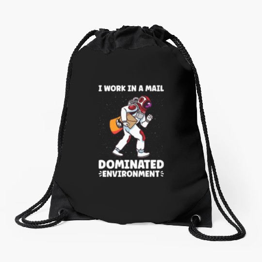 Postal Worker Mail Lady Mail Carrier Postal Drawstring Bags
