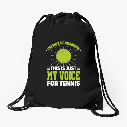I'm Not Screaming Coaching Racket Sports Coach Drawstring Bags