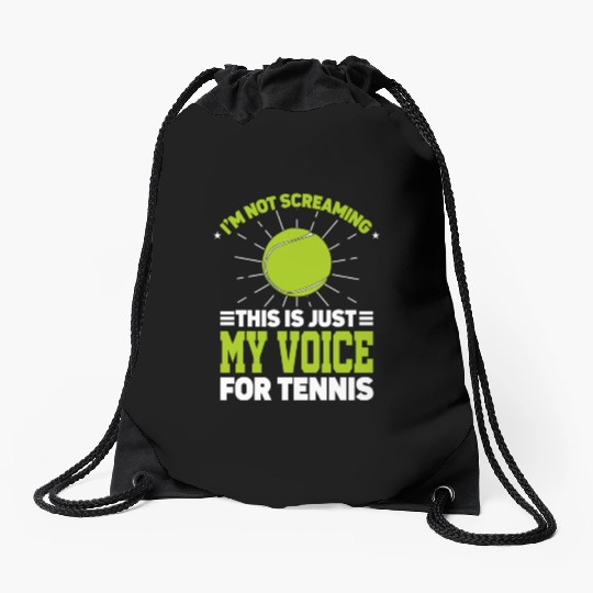 I'm Not Screaming Coaching Racket Sports Coach Drawstring Bags